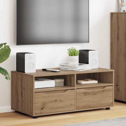 334568 - VIDA XL Kabinet TV 100 x 48 x 43 cm Dru i Inxhinierizuar Lisi Artizanal