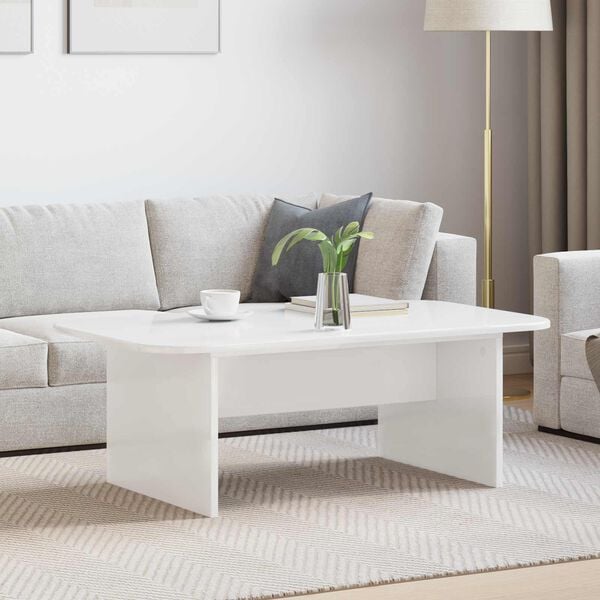 334569 - VIDA XL Tavolinë kafeje e bardhë 93 x 53 x 33 cm prej druri të përpunuar