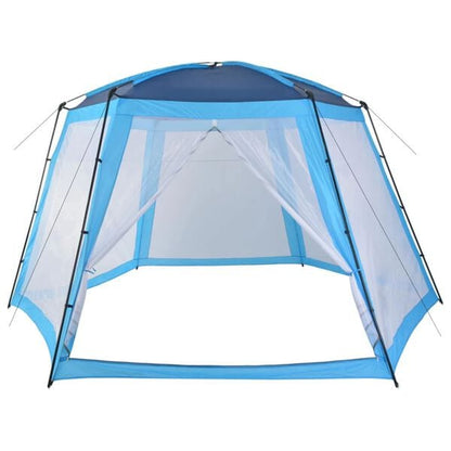 333586 - VIDAXL Tendë Pishine Pëlhurë 500x433x250 cm Blu