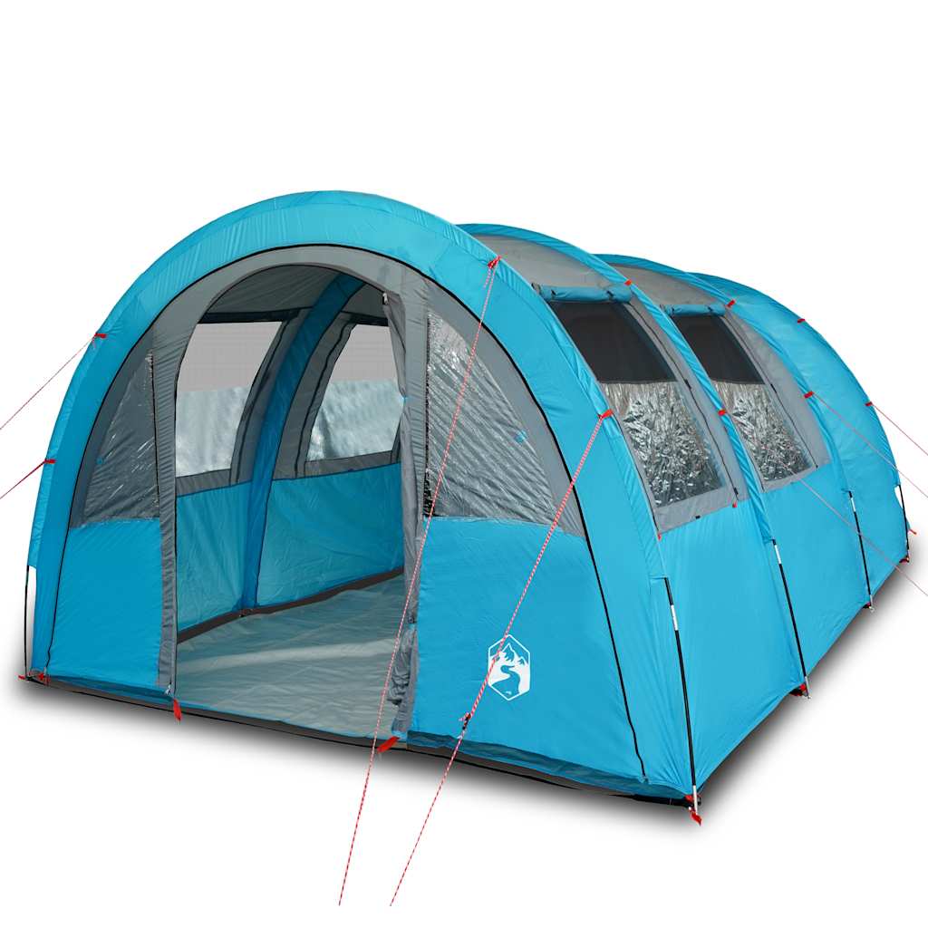 334590 - VIDA XL Tendë Kampingu Tunel për 4 Persona, Blu, e papërshkueshme nga uji