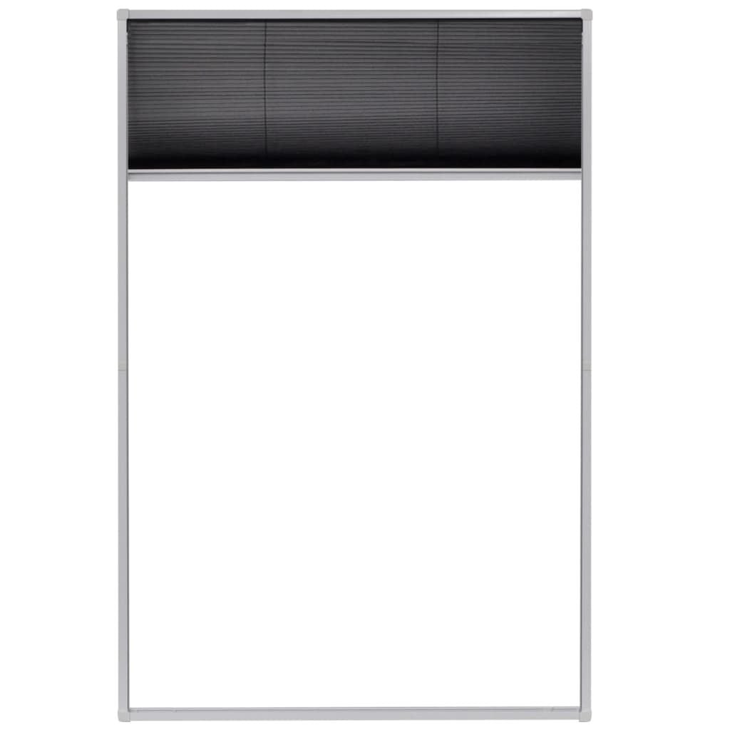 265008 - VIDAXL Rrjetë insektesh Plisse për dritare alumini 80x120 cm