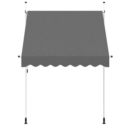 291107 - VIDAXL Tendë e tërheqshme manuale 200 cm Antracit