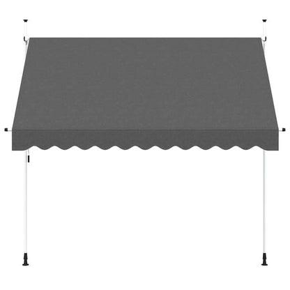 333109 - VidaXL Tendë e tërheqshme manuale, 300 cm, Antracit