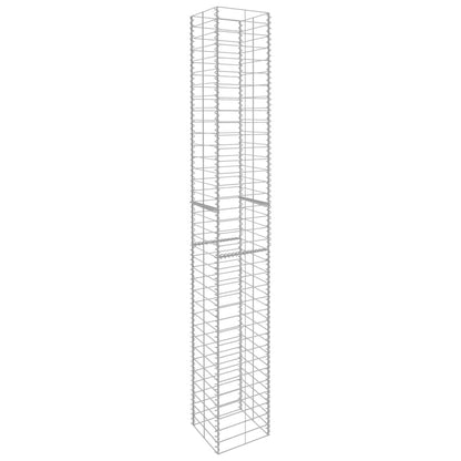 265010 - VIDAXL Shporta me gabion, 3 copë, celik i galvanizuar 25x25x197 cm