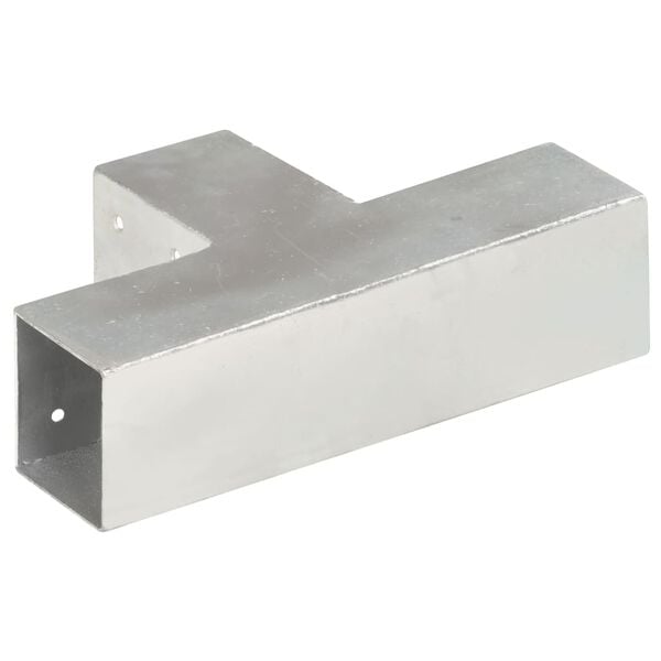 244324 - VIDAXL Lidhës Shtylle në Formë T Metali i Galvanizuar 71x71 mm