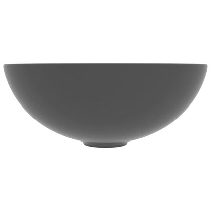 244331 - VIDAXL Lavaman Banjo Qeramik Gri i Errët Rrumbullakët 38 cm