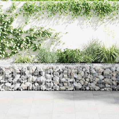 244427 - vidaXL Mur Gabioni me Mbulesa 900x30x50 cm – Çelik i Galvanizuar