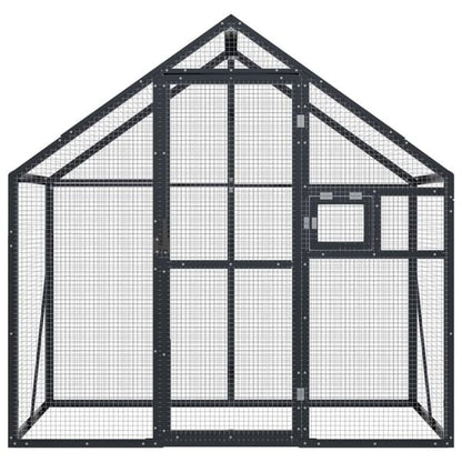 291032 - VIDAXL Aviary, Antracit, 179x100x185 cm, Alumini