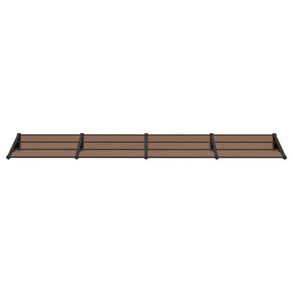 334037 - VIDAXL Tendë Dere e Zezë 396x90 cm Polikarbonat