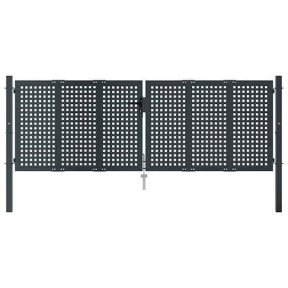 280040 - VIDA XL Portë Kopshti Antracit 300x75 cm Çelik