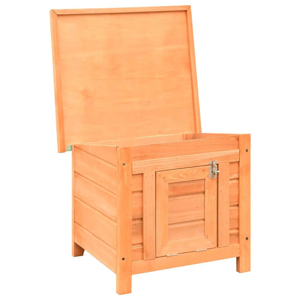 280043 - VIDA XL Shtëpi për mace, Dru Pishe dhe Bredhi i Fortë 50x46x43,5 cm