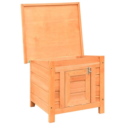 280043 - VIDA XL Shtëpi për mace, Dru Pishe dhe Bredhi i Fortë 50x46x43,5 cm