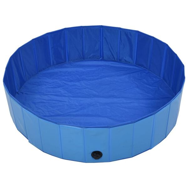 333421 - VIDA XL Pishinë e palosshme për qen, ngjyrë blu 120x30 cm PVC