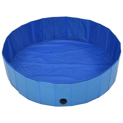 333421 - VIDA XL Pishinë e palosshme për qen, ngjyrë blu 120x30 cm PVC