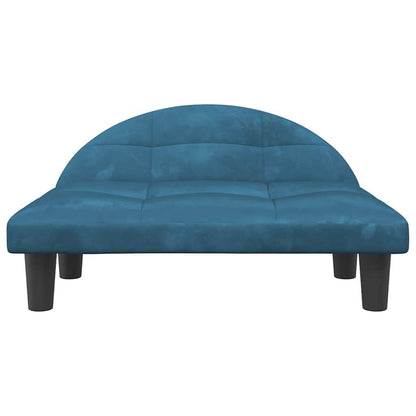 280054 - VIDA XL Shtrat Qeni Blu 70x52x30 cm Kadife