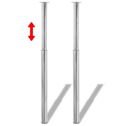 244377 - 2 Këmbë Tavoline Teleskopike Krom 710 mm-1100 mm