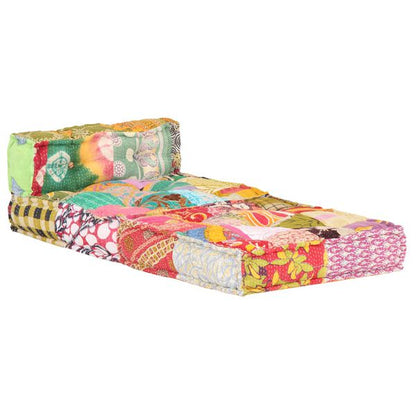 333166 - VIDAXL Pëlhurë Modulare Pouffe Patchwork