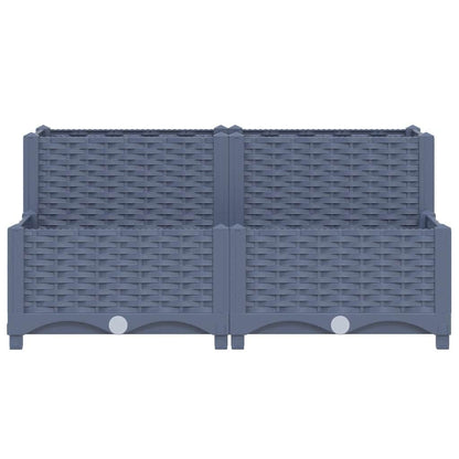 280079 - VIDA XL Shtrat i ngritur 80x80x38 cm Polipropilen
