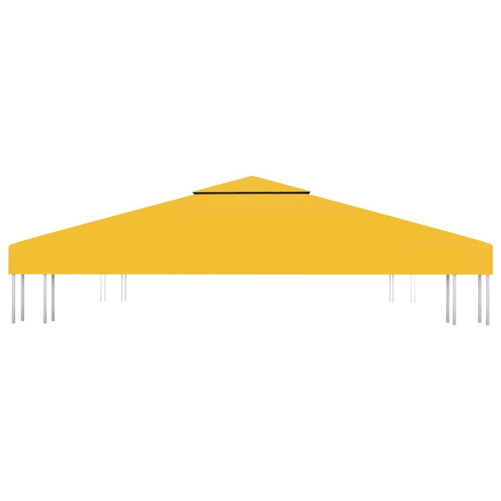 265082 - VIDAXL Mbulesë Sipërfaqeje për Gazebo me 2 Kate 310 g/m² 3x3 m e Verdhë