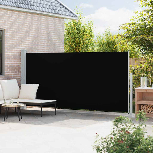 265592 - vidaXL Tendë Anësore e Palosshme për Verandë 180x500 cm, E Zezë