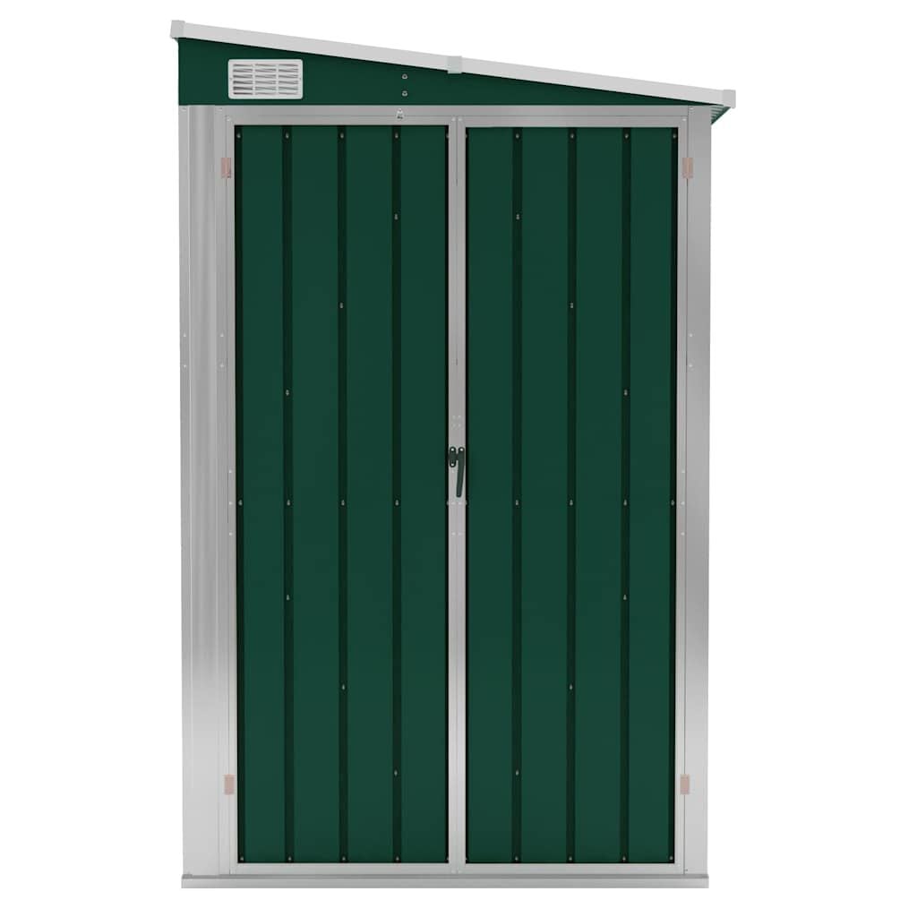 265088 - VIDAXL Kasolle Kopshti e Montuar në Mur, Ngjyrë Jeshile 118x382x178 cm, Çelik i Galvanizuar