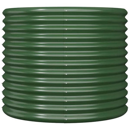 334109 - VIDAXL Vazo kopshti prej çeliku të galvanizuar 80x80x68 cm Jeshile