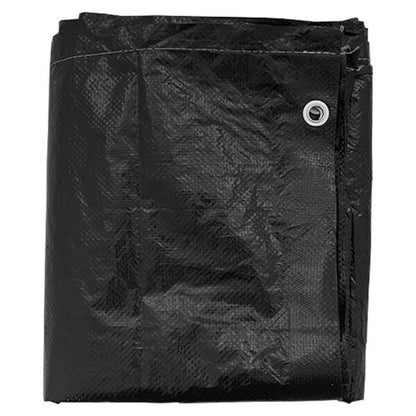 334114 - VIDA XL Mbulesë për mobilje kopshti në formë L me 12 vrima 185x185x90 cm