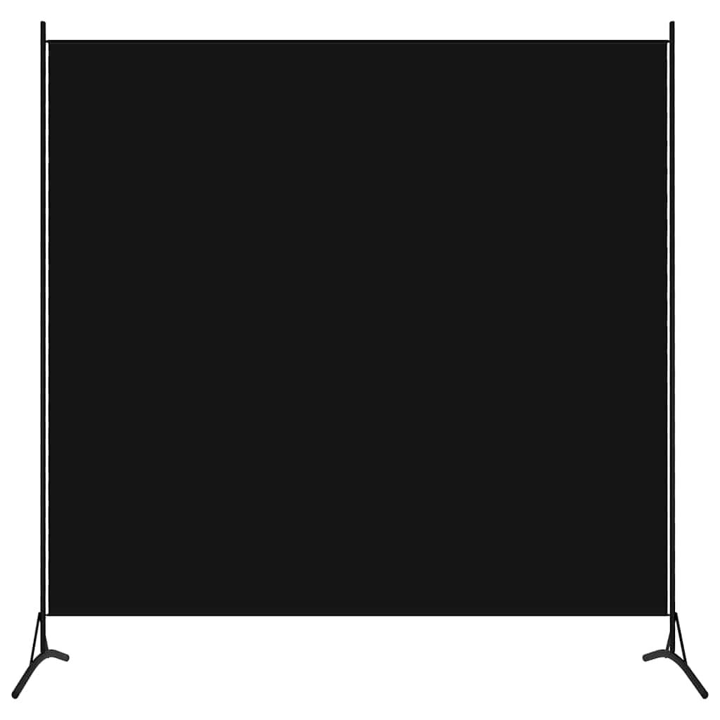 280146 - VIDAXL Ndarëse Dhome e Zezë 175x180 cm Pëlhurë