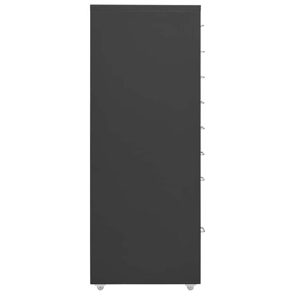 291143 - VIDA XL Dollap i lëvizshëm për arkiva Antracit 28x41x109 cm Metal