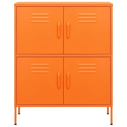 333135 - VIDAXL Dollap Ruajtjeje Portokalli 80x35x101,5 cm Çelik