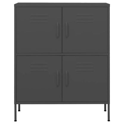 334123 - VIDAXL Dollap Ruajtjeje, Antracit, Çelik, 80x35x101,5 cm