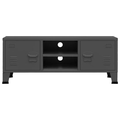 280158 - VIDAXL Kabinet TV Industrial Antracit 105x35x42 cm Metal