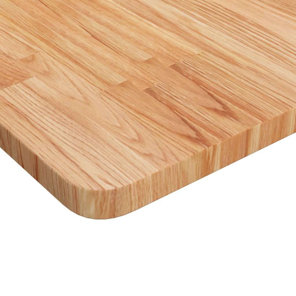 265156 - VIDA XL Sipërfaqe Tavoline Katrore Ngjyrë Kafe e Çelët 70x70x2,5cm Dru Lisi i Trajtuar