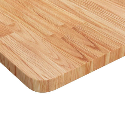 265156 - VIDA XL Sipërfaqe Tavoline Katrore Ngjyrë Kafe e Çelët 70x70x2,5cm Dru Lisi i Trajtuar
