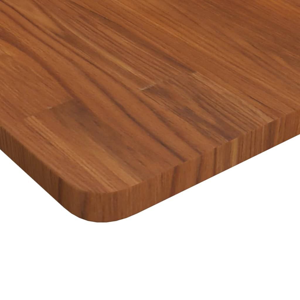 280163 - VIDA XL Sipërfaqe Tavoline Katrore, Ngjyrë Kafe e Errët 70x70x2,5cm, Dru Lisi i Trajtuar