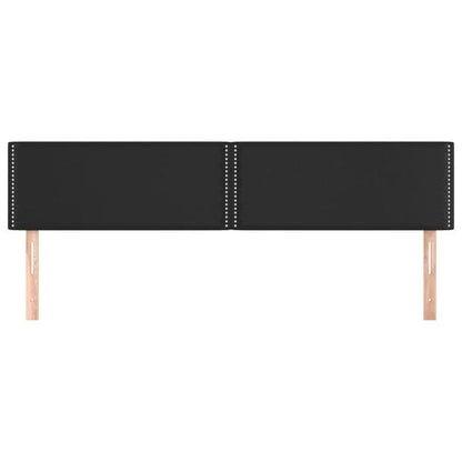291155 - VIDAXL Kokë Shtrati e Zezë 180x5x78/88 cm Lëkurë Artificiale