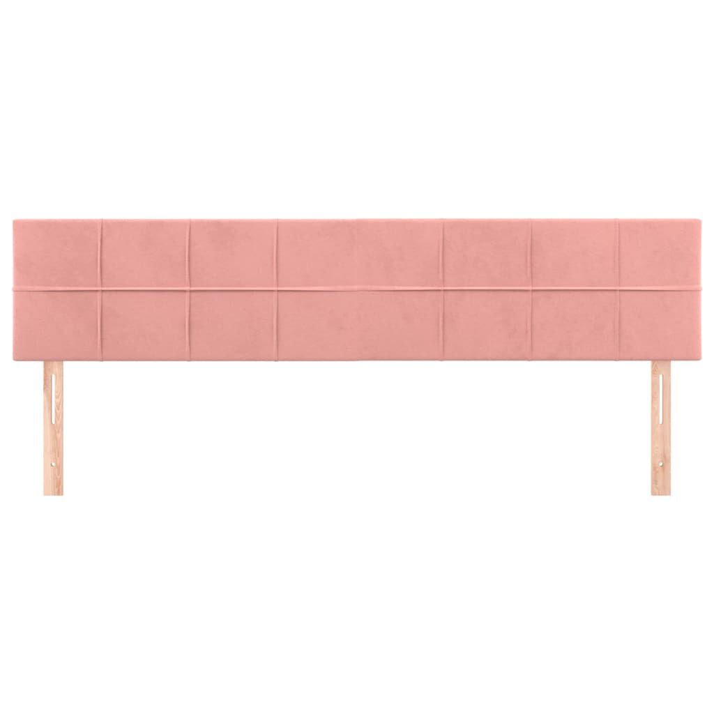 280168 - VIDA XL Koka e shtratit Rozë 160x5x78/88 cm, Kadife