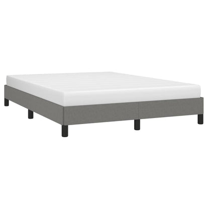 280177 - VIDAXL Kornizë shtrati pa dyshek, ngjyrë gri e errët 140x190 cm, material