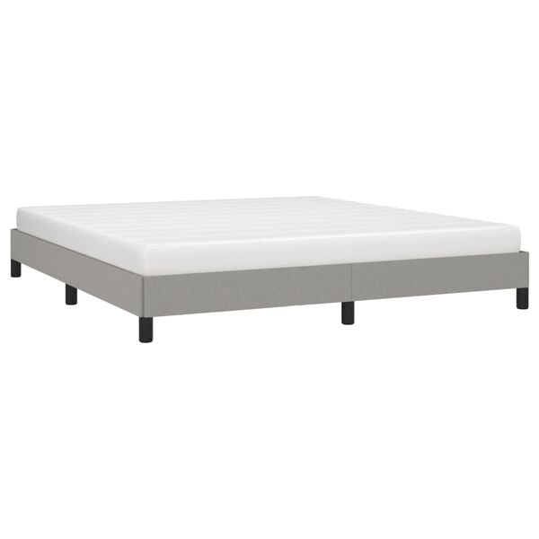 212263 - VIDAXL Kornizë Kreveti pa Dyshek, Gri e Çelët 160x200 cm, Material