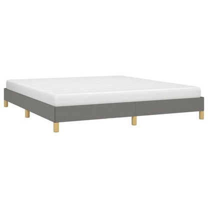 291162 - VIDAXL Kornizë shtrati pa dyshek, ngjyrë gri e errët 180x200 cm, material