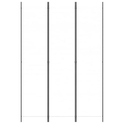 291172 - VIDAXL Ndarëse Dhome me 3 Panele, E Bardhë 150x220 cm, Pëlhurë