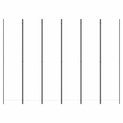 291174 - VIDAXL Ndarës Dhome me 6 Panele, i Bardhë 300x220 cm, Material
