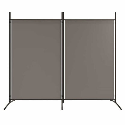 334136 - VIDAXL Ndarëse Dhome me 2 Panele, Ngjyrë Antraciti 175x180 cm, Pëlhurë