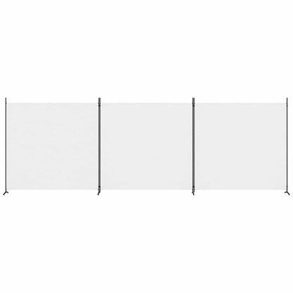 291181 - VIDAXL Ndarës Dhome me 3 Panele, i Bardhë, 525x180 cm, Material