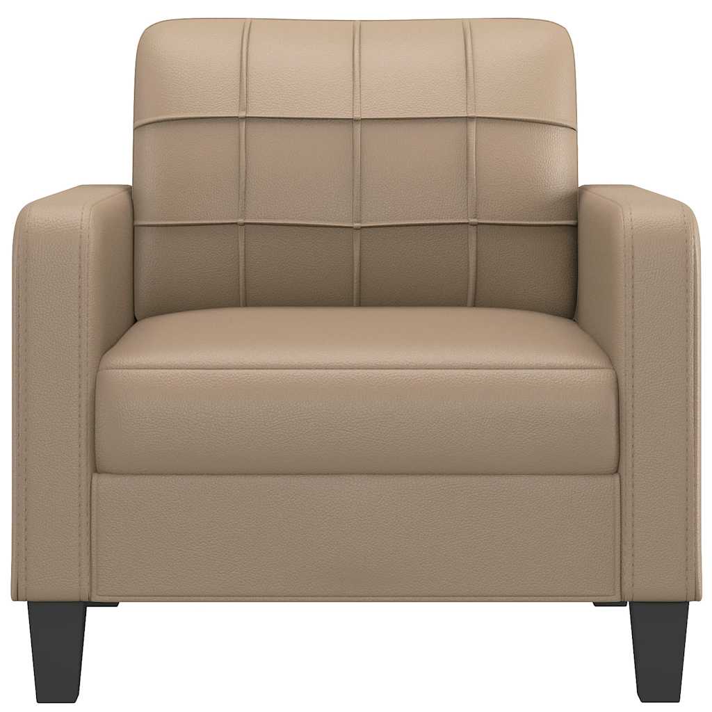270041 - vidaXL Karrige Divani (Sofa Chair) 60 cm – Lëkurë Sintetike Cappuccino