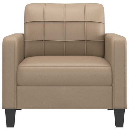 270041 - vidaXL Karrige Divani (Sofa Chair) 60 cm – Lëkurë Sintetike Cappuccino