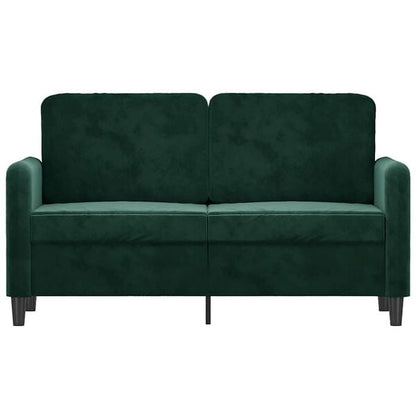 334256 - vidaXL Divan Dyvendësh prej Kadifeje 120 cm Ngjyrë Jeshile e Errët