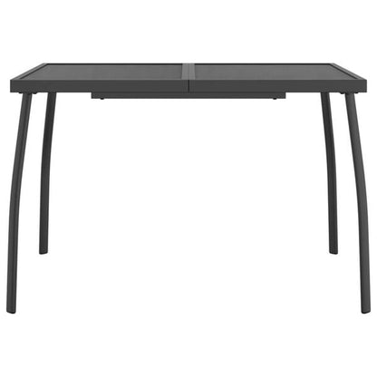 334160 - VidaXL Tavolinë Kopshti Antracit 110x80x72 cm Rrjetë Çeliku