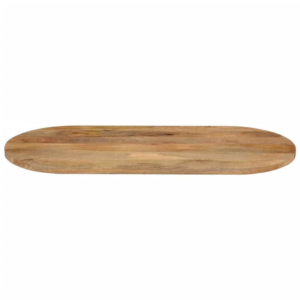 265231 - VIDAXL Sipërfaqe Tavoline 120x60x2,5 cm Ovale prej Druri të Masturbuar Mango