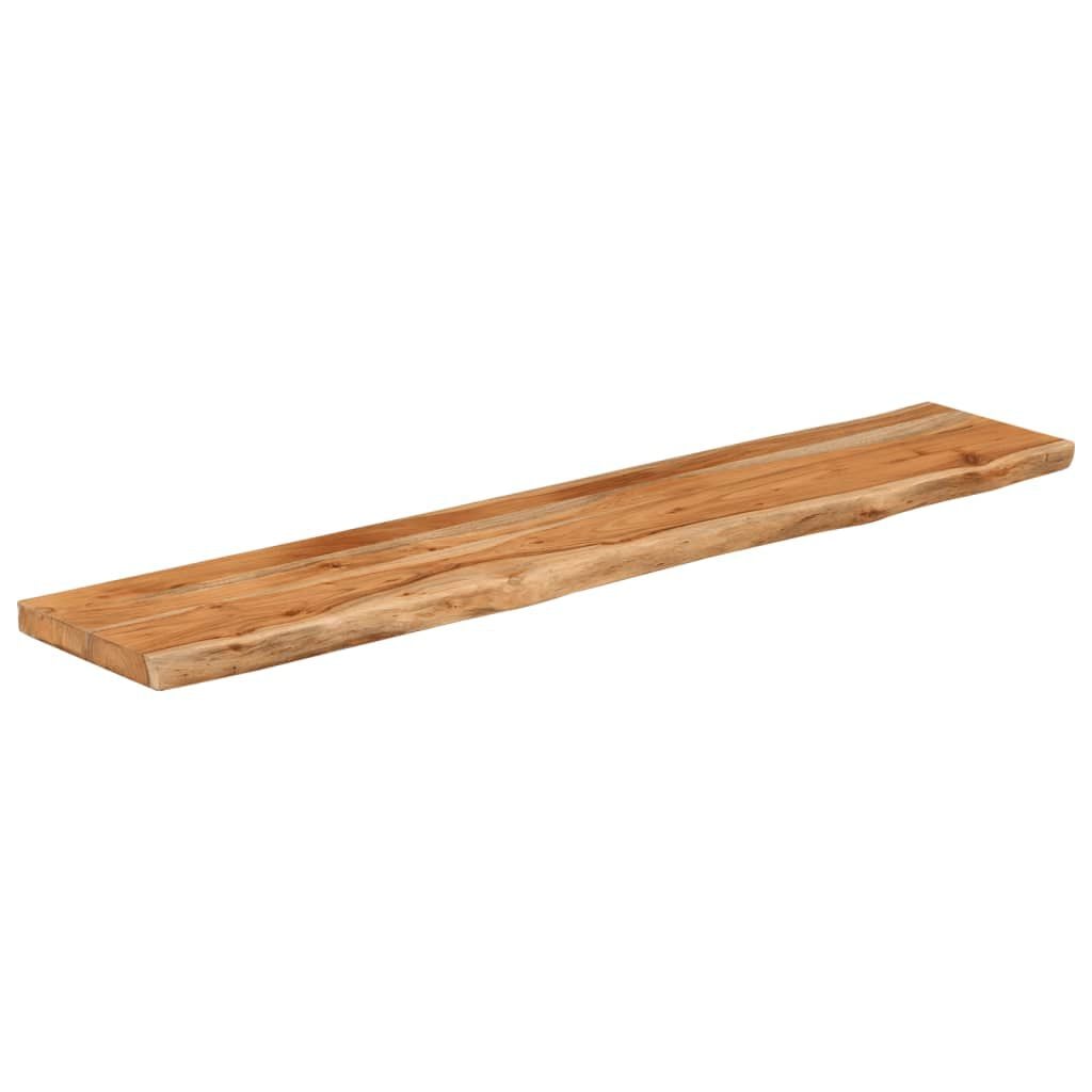 265235 - VIDAXL Raft Muri Drejtkëndor 120x20x3,8 cm me Dru të Masturbuar Akazie me Skaje të Gjerë